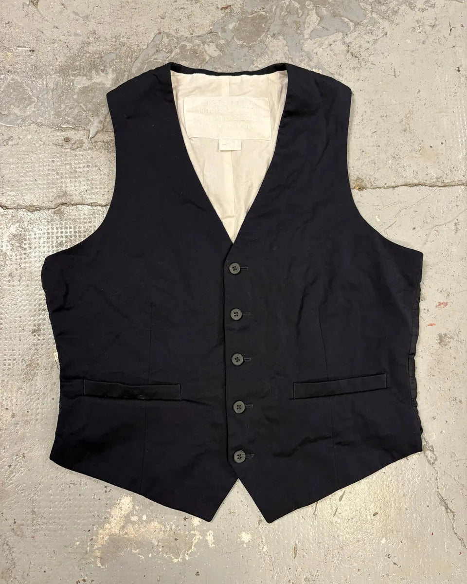 Maison Margiela H&M Navy Waistcoat Vest GzIUjcN 0