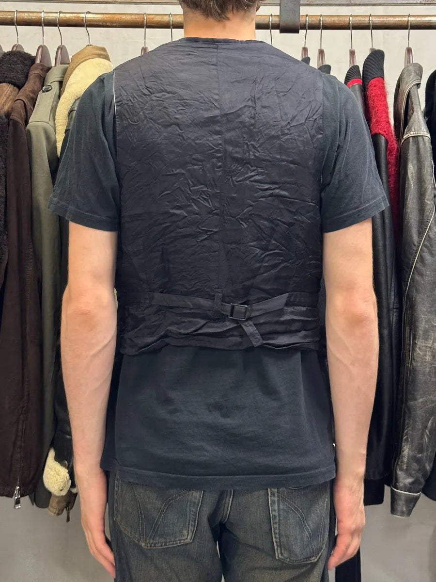 Maison Margiela H&M Navy Waistcoat Vest GzIUjcN 2