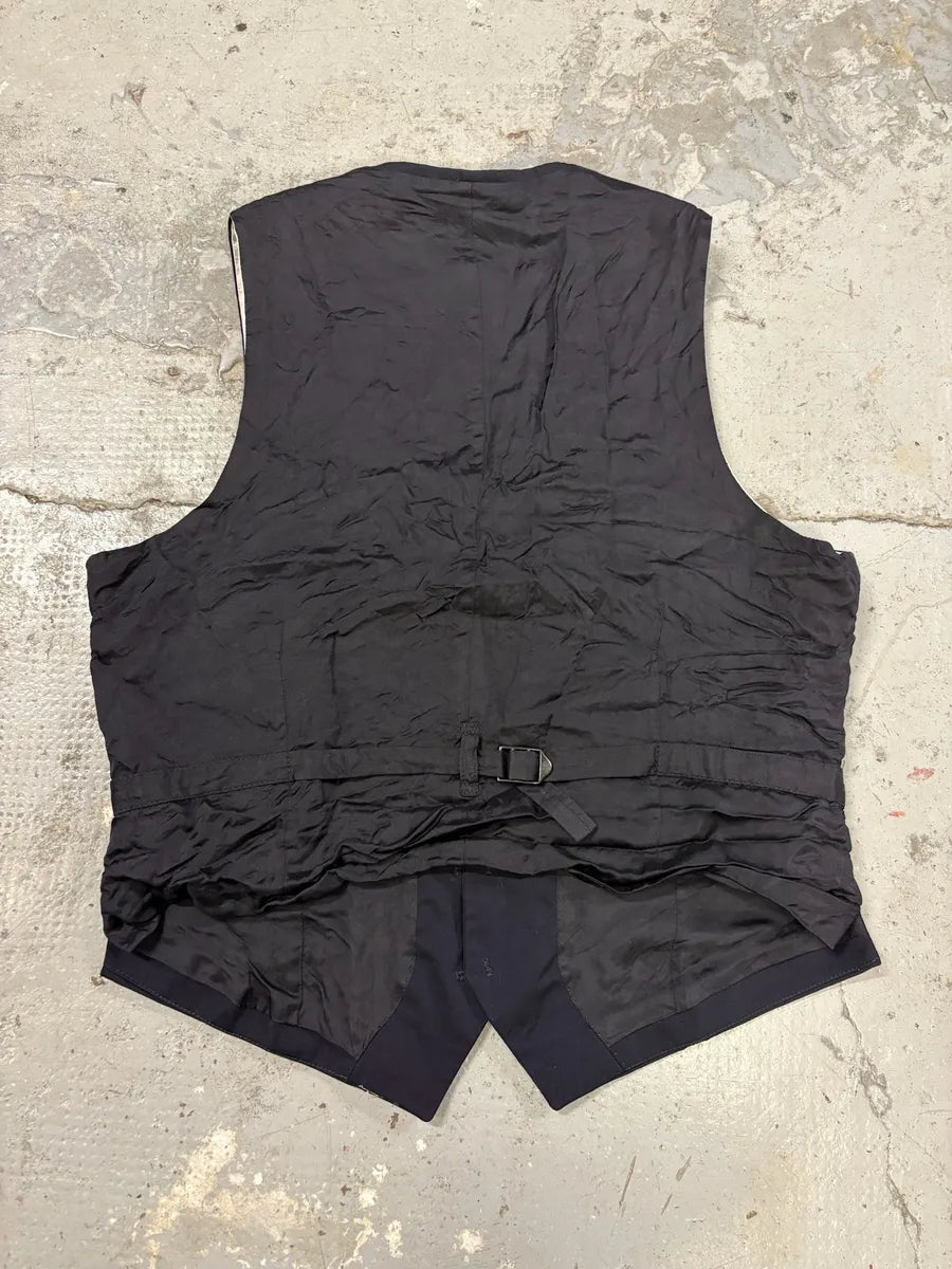 Maison Margiela H&M Navy Waistcoat Vest GzIUjcN 3
