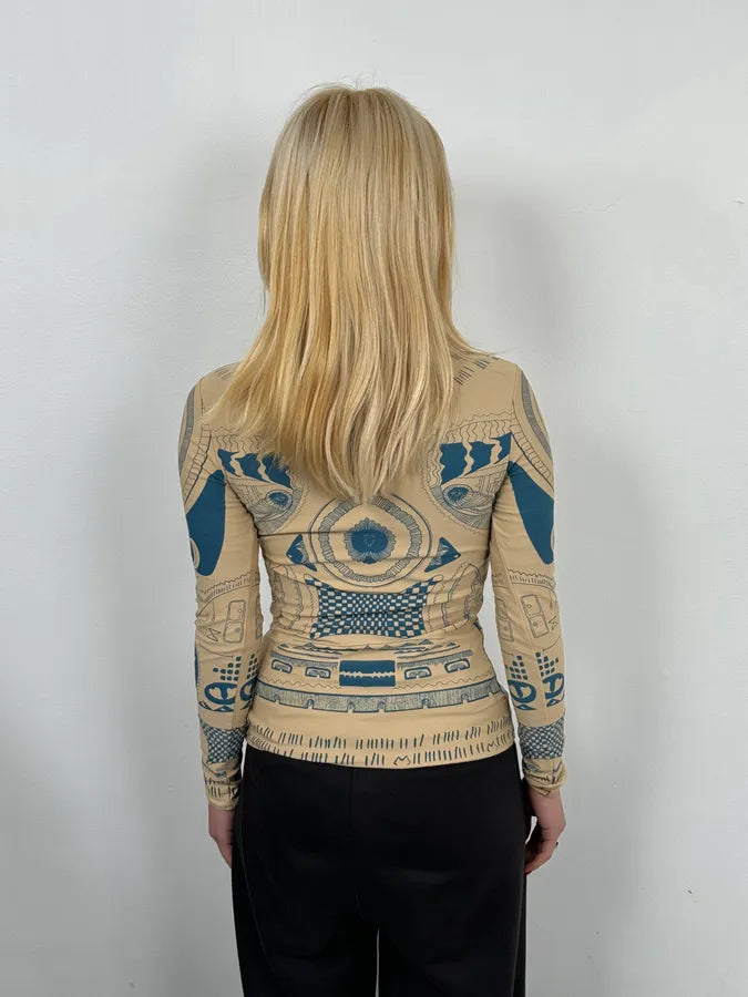 Maison Margiela H&M Tatoo Mesh Top MNNHenx 1