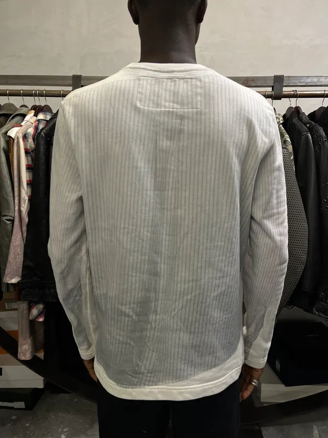 Maison Margiela H&M White Trompe L’oeil Shirt Sweater EWYIiBm 3