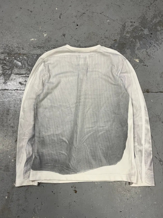 Maison Margiela H&M White Trompe L’oeil Shirt Sweater EWYIiBm 6