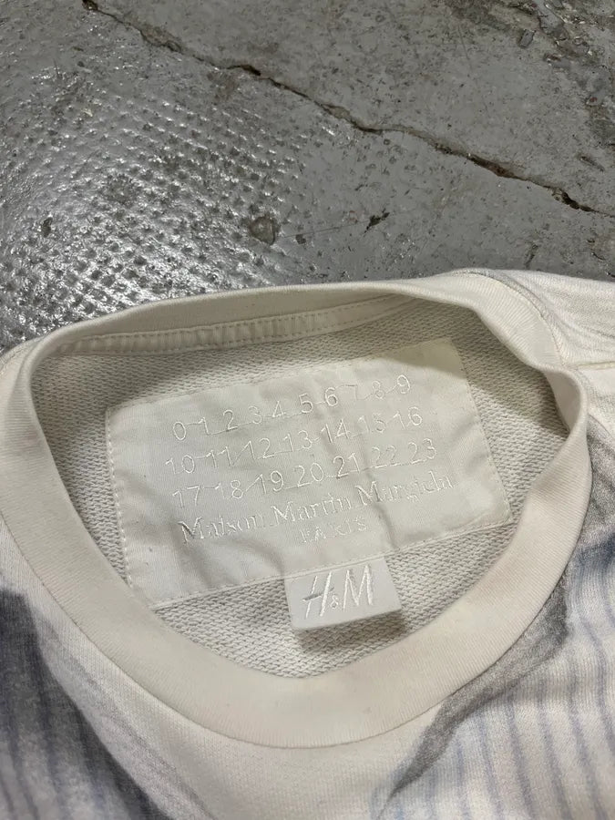 Maison Margiela H&M White Trompe L’oeil Shirt Sweater EWYIiBm 7