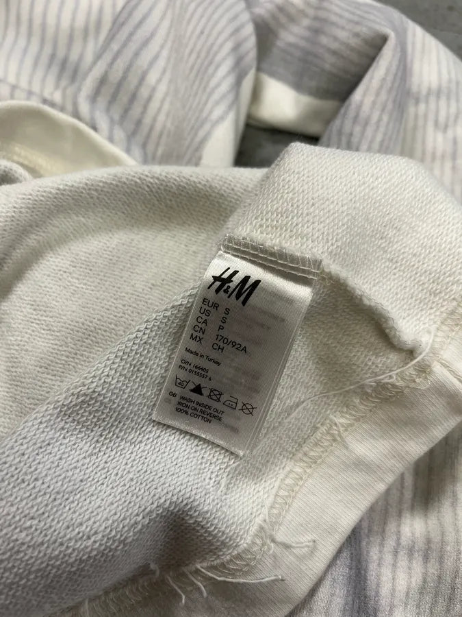 Maison Margiela H&M White Trompe L’oeil Shirt Sweater EWYIiBm 9