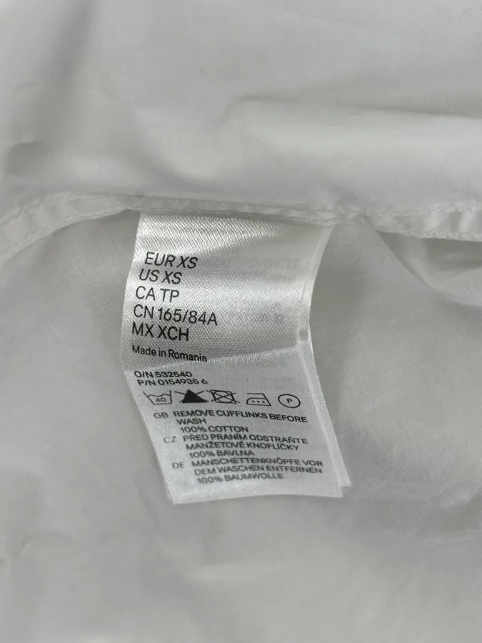 Maison Margiela H&M White Trompe L’oeil Tie Shirt XMBovGE 9