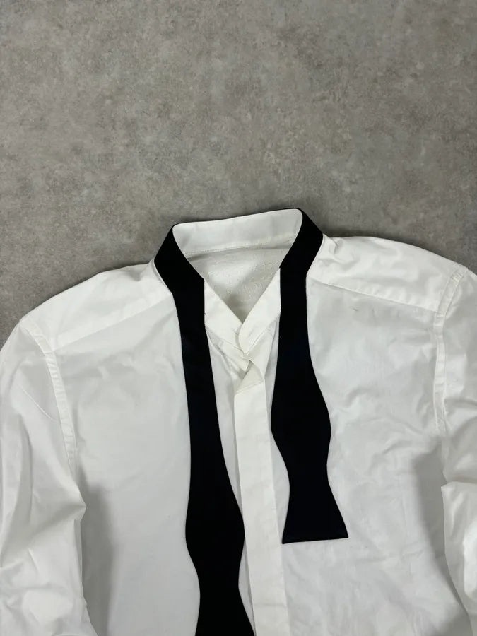 Maison Margiela H&M White Trompe L’oeil Tie Shirt XMBovGE 3