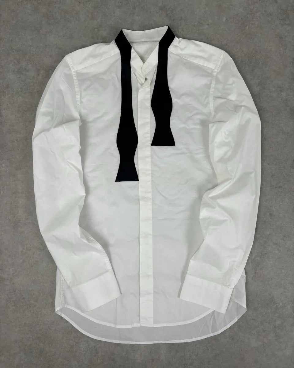 Maison Margiela H&M White Trompe L’oeil Tie Shirt XMBovGE 0
