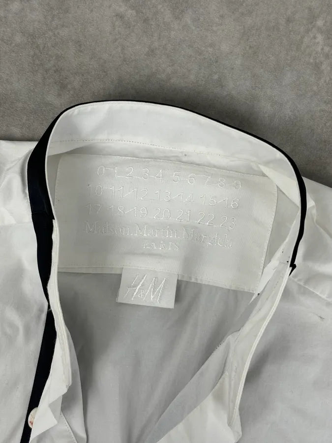 Maison Margiela H&M White Trompe L’oeil Tie Shirt XMBovGE 7