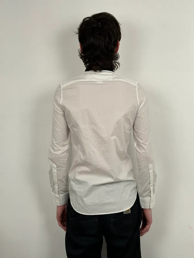 Maison Margiela H&M White Trompe L’oeil Tie Shirt XMBovGE 2