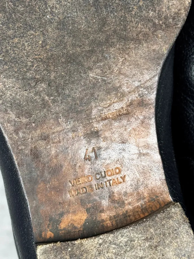 Maison Margiela Hybrid Black British Checkered Leather Boots ZnkBfZd 5