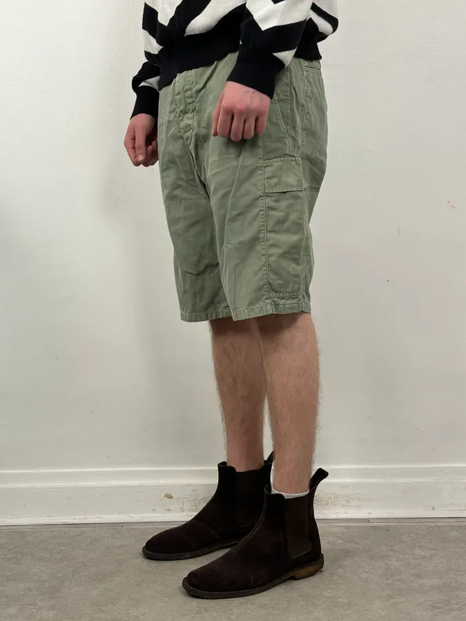 SS2012 Maison Margiela Green Minimalist Shorts JhVntnq 2