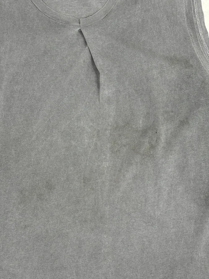 AW2001 Maison Margiela Grey Signature Sleeveless T-Shirt QoeQJbx 7