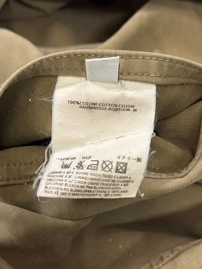 2000s Maison Margiela Green Beige Military Buttoned Jacket nqKFydF 6