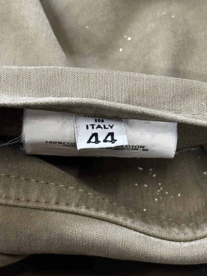 2000s Maison Margiela Green Beige Military Buttoned Jacket nqKFydF 7