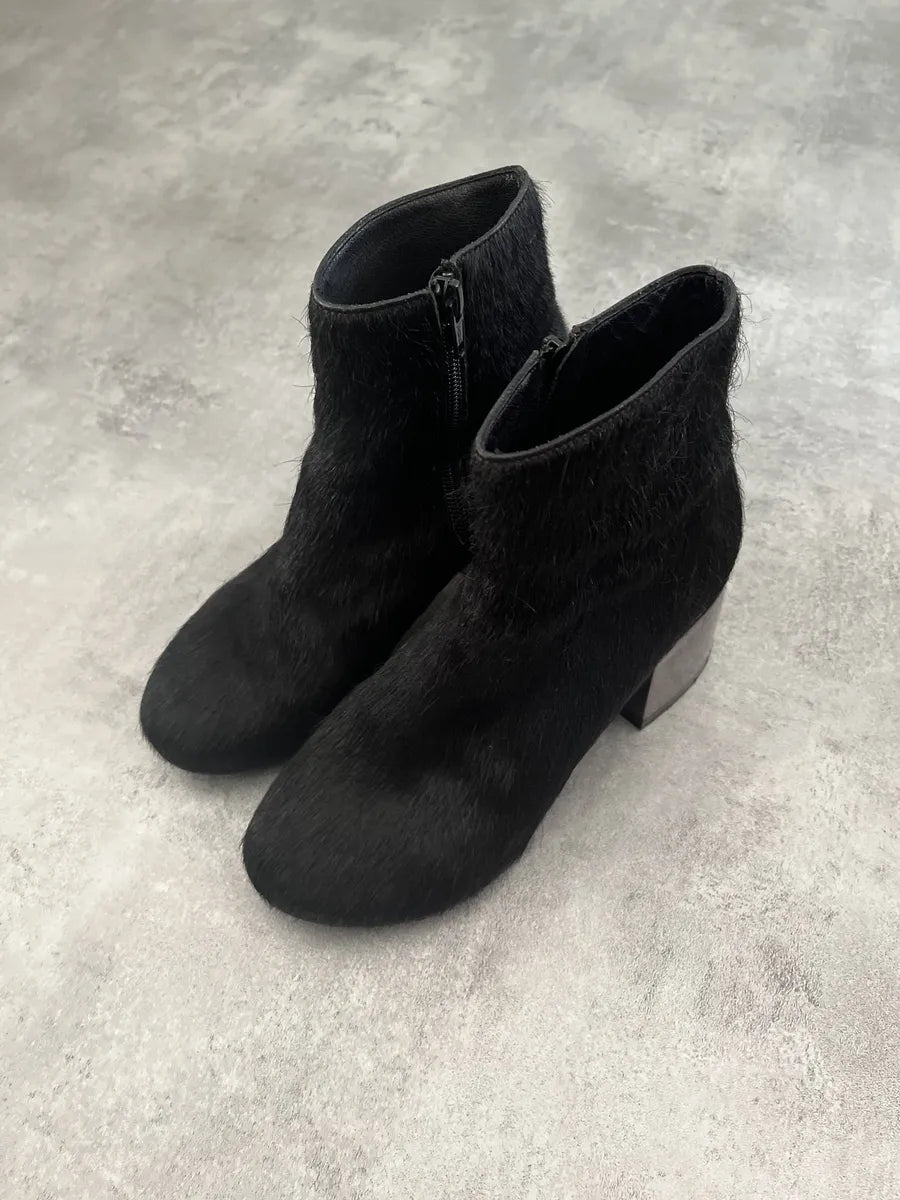 Maison Margiela MM6 Black Fur Boots qamxAaL 1