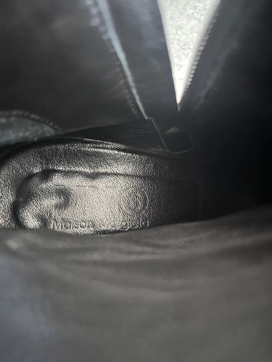 Maison Margiela MM6 Black Fur Boots qamxAaL 4