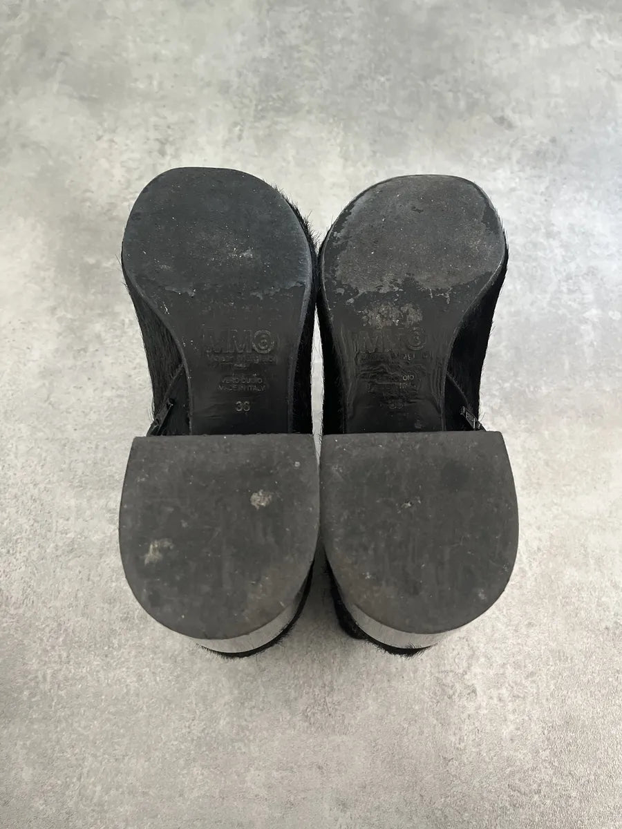 Maison Margiela MM6 Black Fur Boots qamxAaL 6