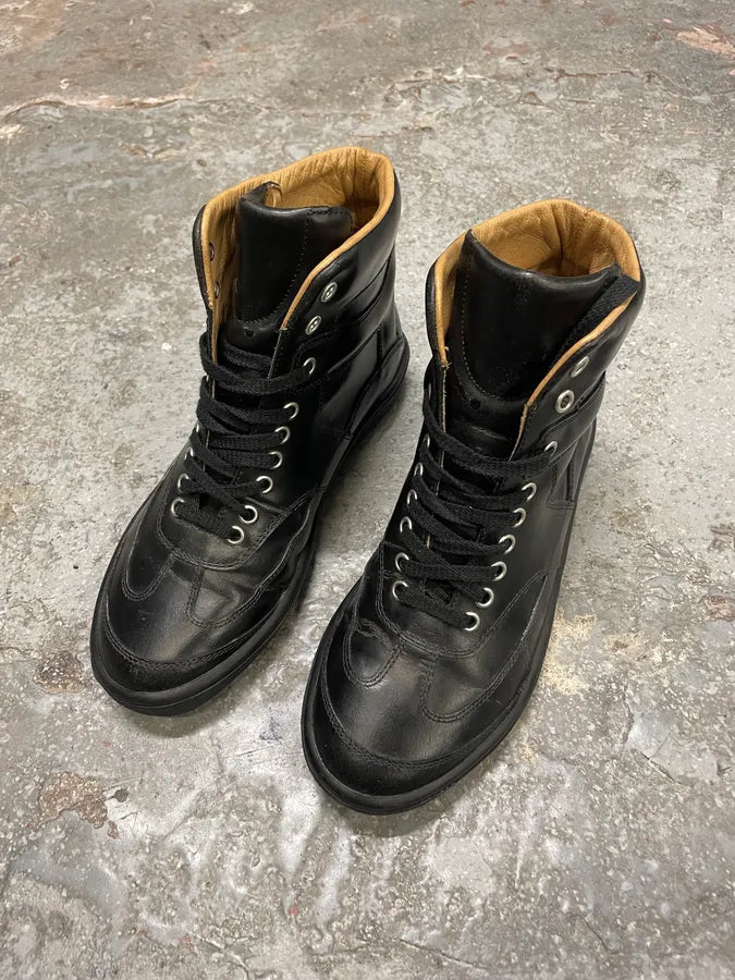 Maison Margiela MM6 Black High Pure Leather Boots XvUhjjg 2