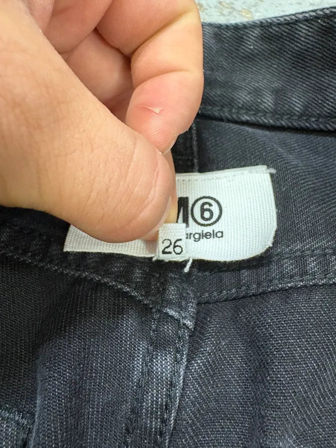 Maison Margiela MM6 Black Raw Denim Jeans xCZDttF 11