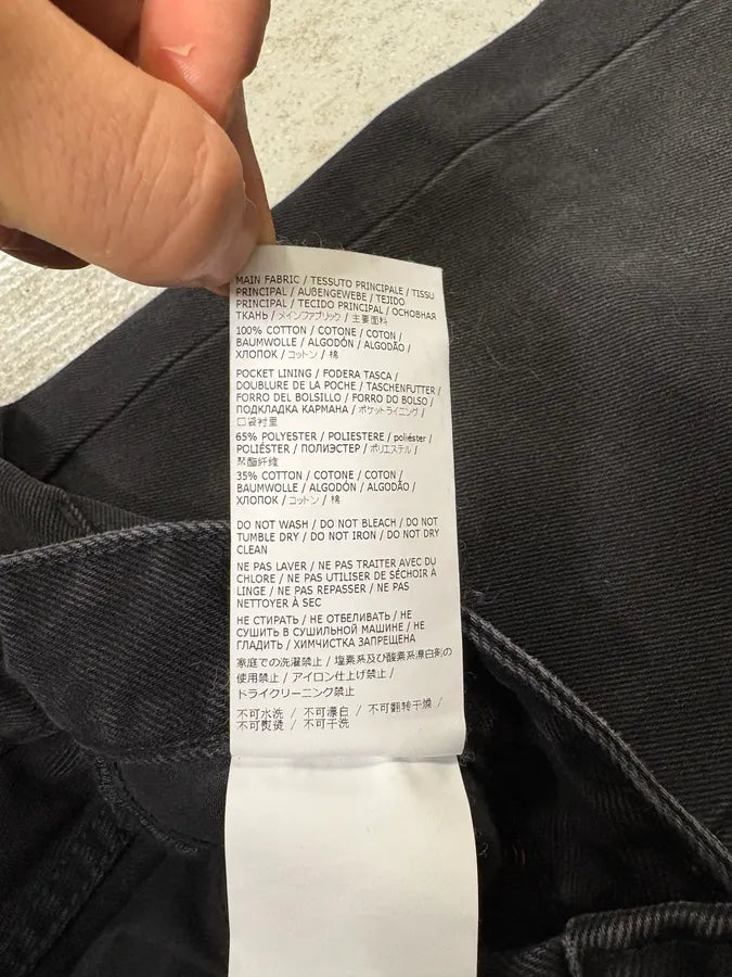 Maison Margiela MM6 Black Raw Denim Jeans xCZDttF 13