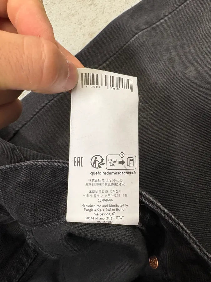 Maison Margiela MM6 Black Raw Denim Jeans xCZDttF 14