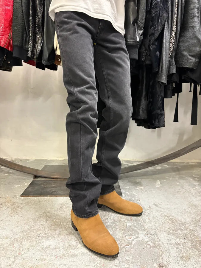 Maison Margiela MM6 Black Raw Denim Jeans xCZDttF 2
