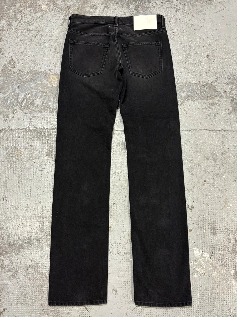 Maison Margiela MM6 Black Raw Denim Jeans xCZDttF 6