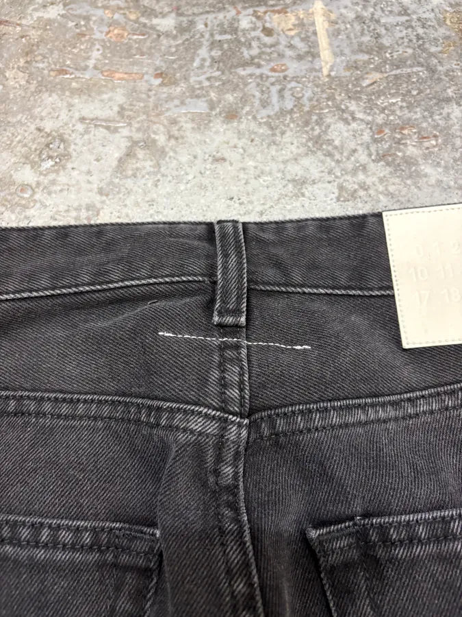Maison Margiela MM6 Black Raw Denim Jeans xCZDttF 7