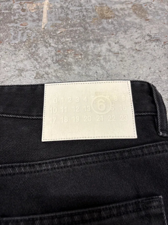 Maison Margiela MM6 Black Raw Denim Jeans xCZDttF 8