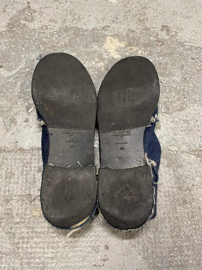 Maison Margiela MM6 Blue Denim Jeans Derbys Shoes PcScvcX 6
