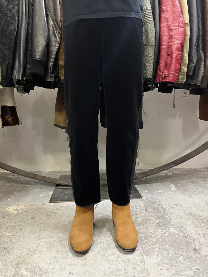 Maison Margiela MM6 Velvet Distressed Lines Pants (S) 3