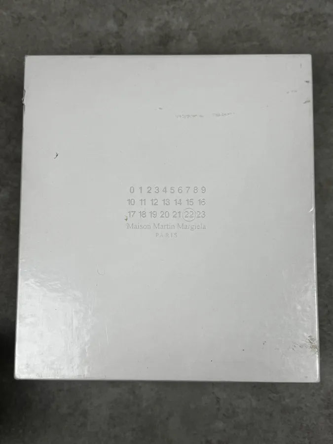 Maison Margiela Navy Blue Satin & Suede Leather Gum High Sneakers nHwMfyQ 7