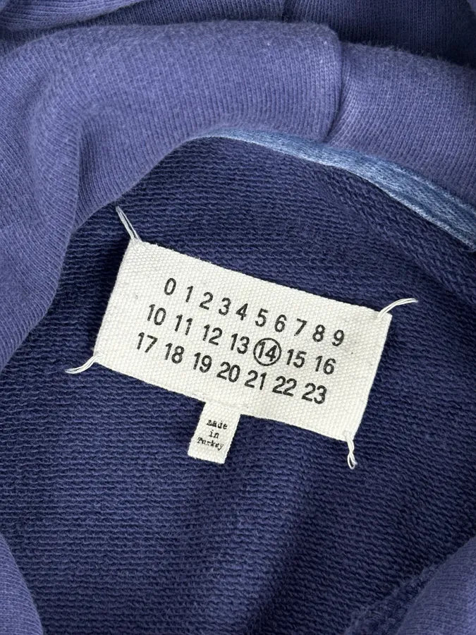 SS2019 Maison Margiela Navy Stereotype Badge Hoodie jQoiaru 7