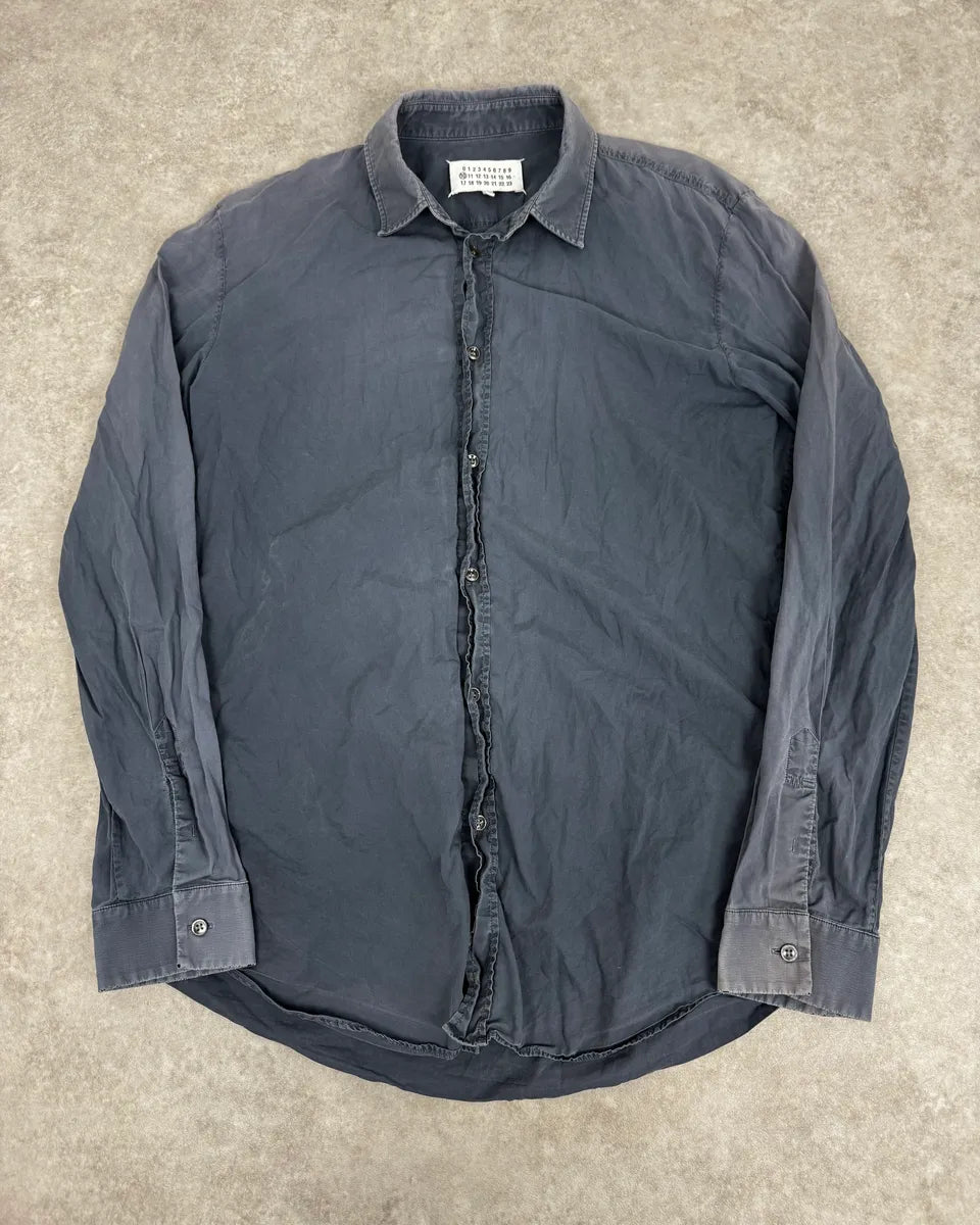 AW2015 Maison Margiela Navy Faded Shirt UuySDyq 0
