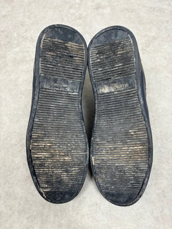 Maison Margiela Navy Leather Sneakers PzusJOp 6