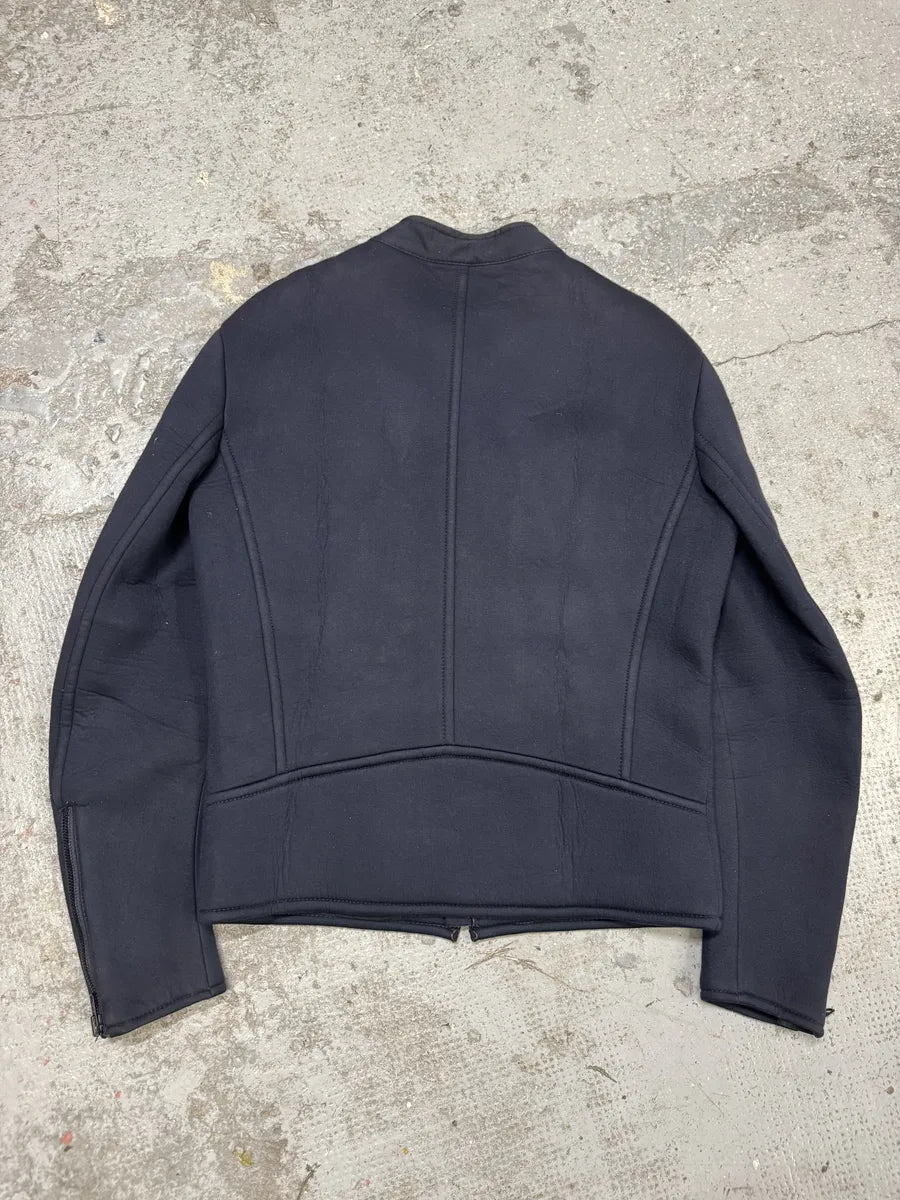 Maison Margiela Navy Neoprene 5 Zips Jacket (M) DEDMkUV 1