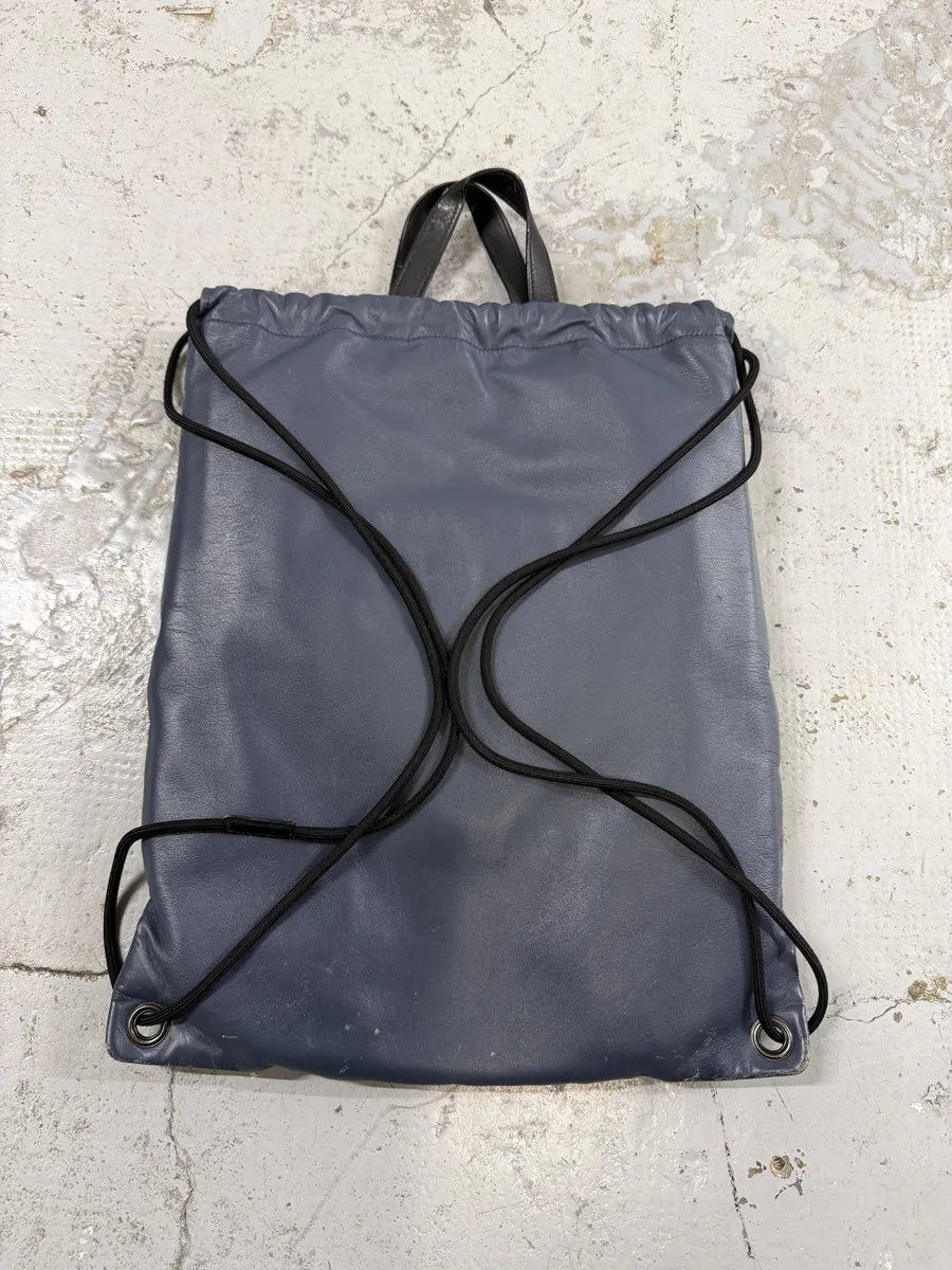 Maison Margiela Navy Puffer Leather Backpack  wGfCmdu 3