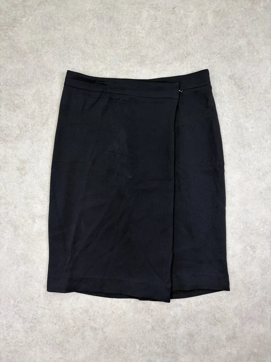 SS2012 Maison Margiela Navy Wool Knee-Length Skirt GpOKEyj 3