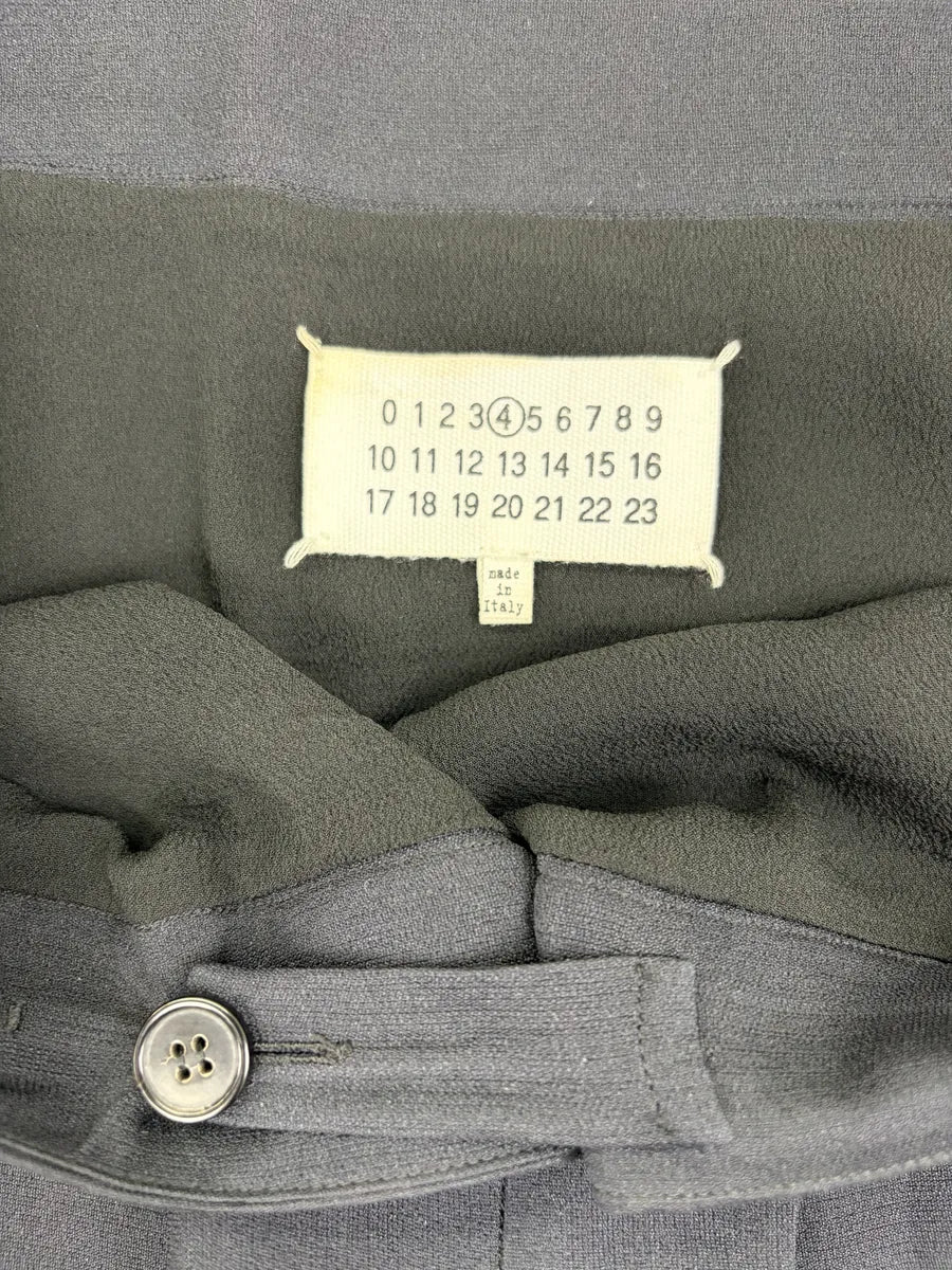 SS2012 Maison Margiela Navy Wool Knee-Length Skirt GpOKEyj 6