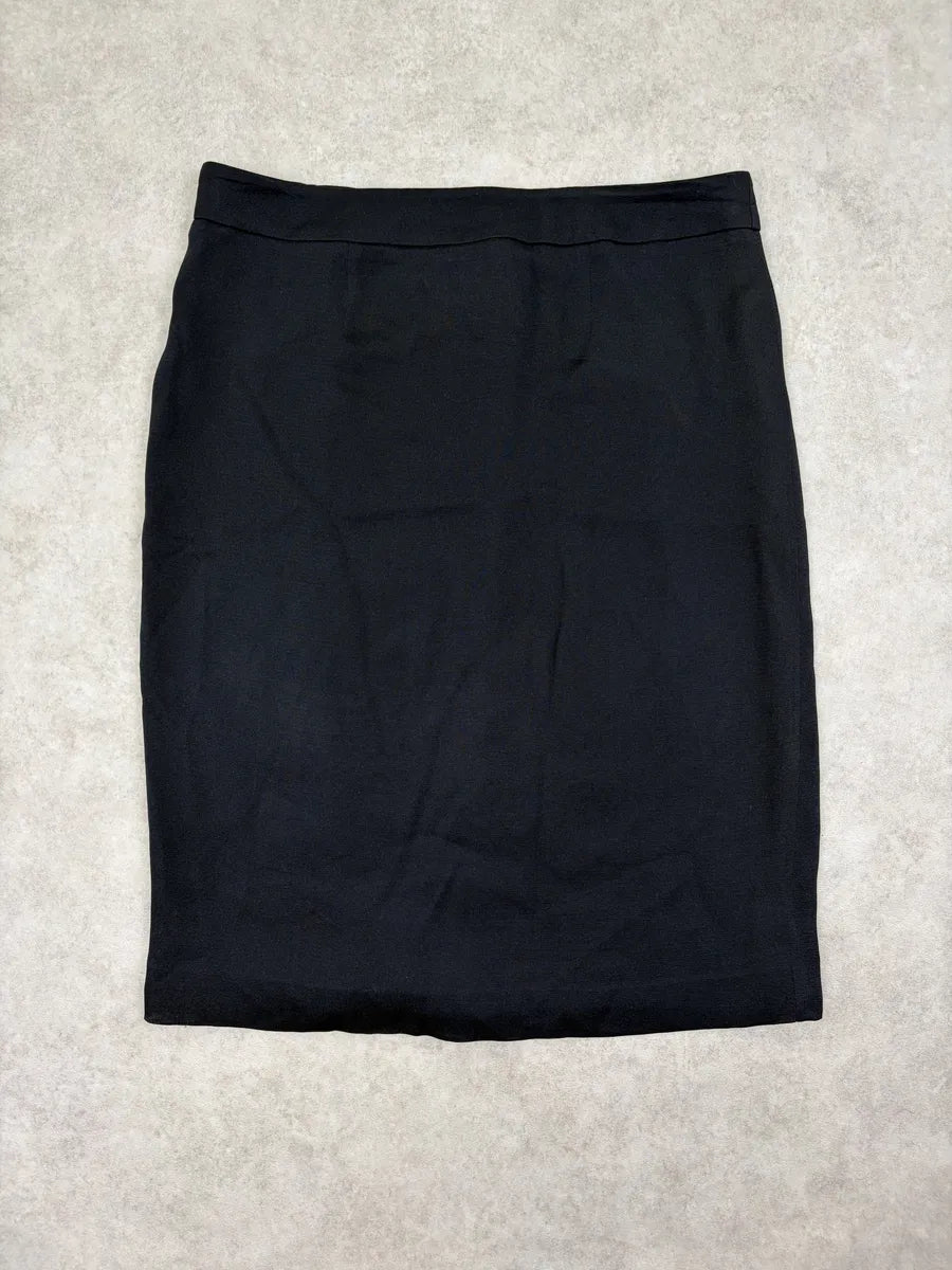 SS2012 Maison Margiela Navy Wool Knee-Length Skirt GpOKEyj 7