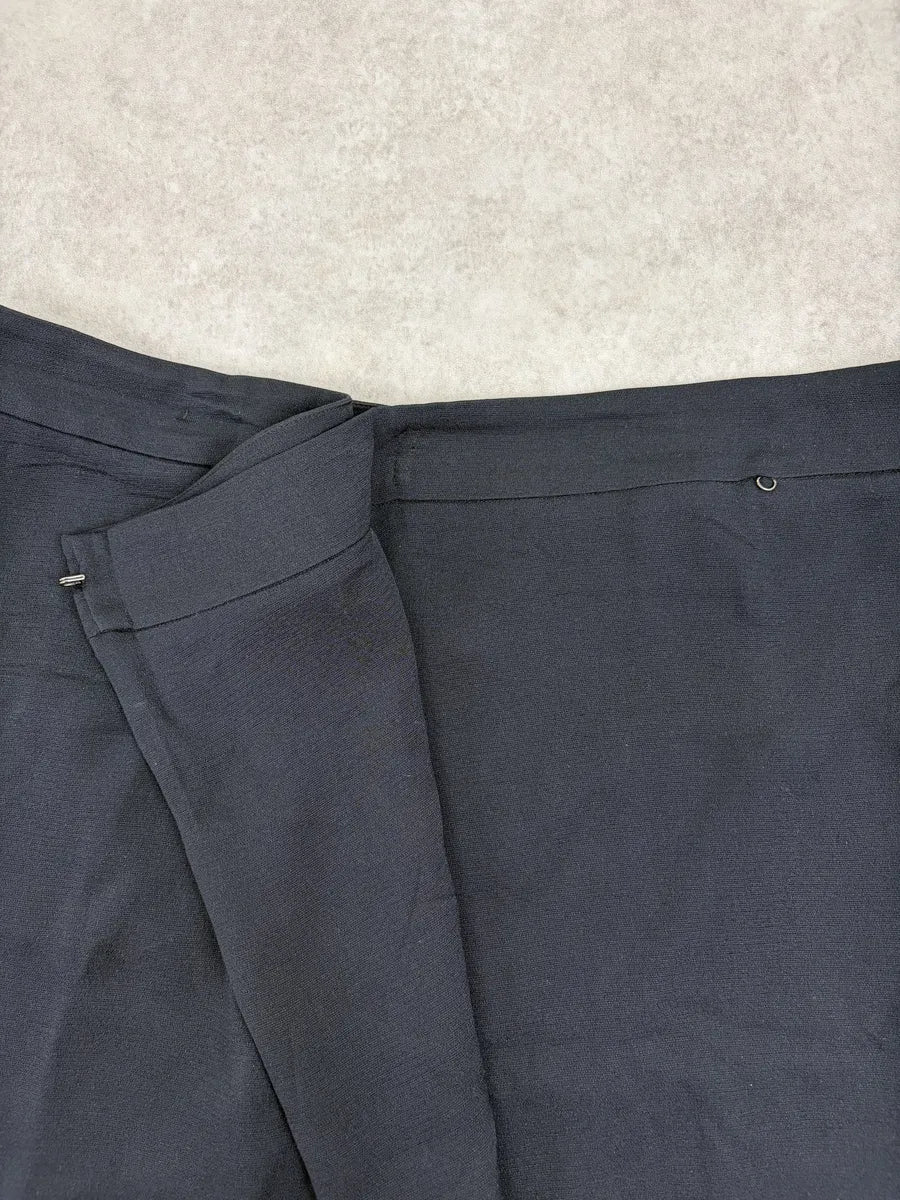 SS2012 Maison Margiela Navy Wool Knee-Length Skirt GpOKEyj 5