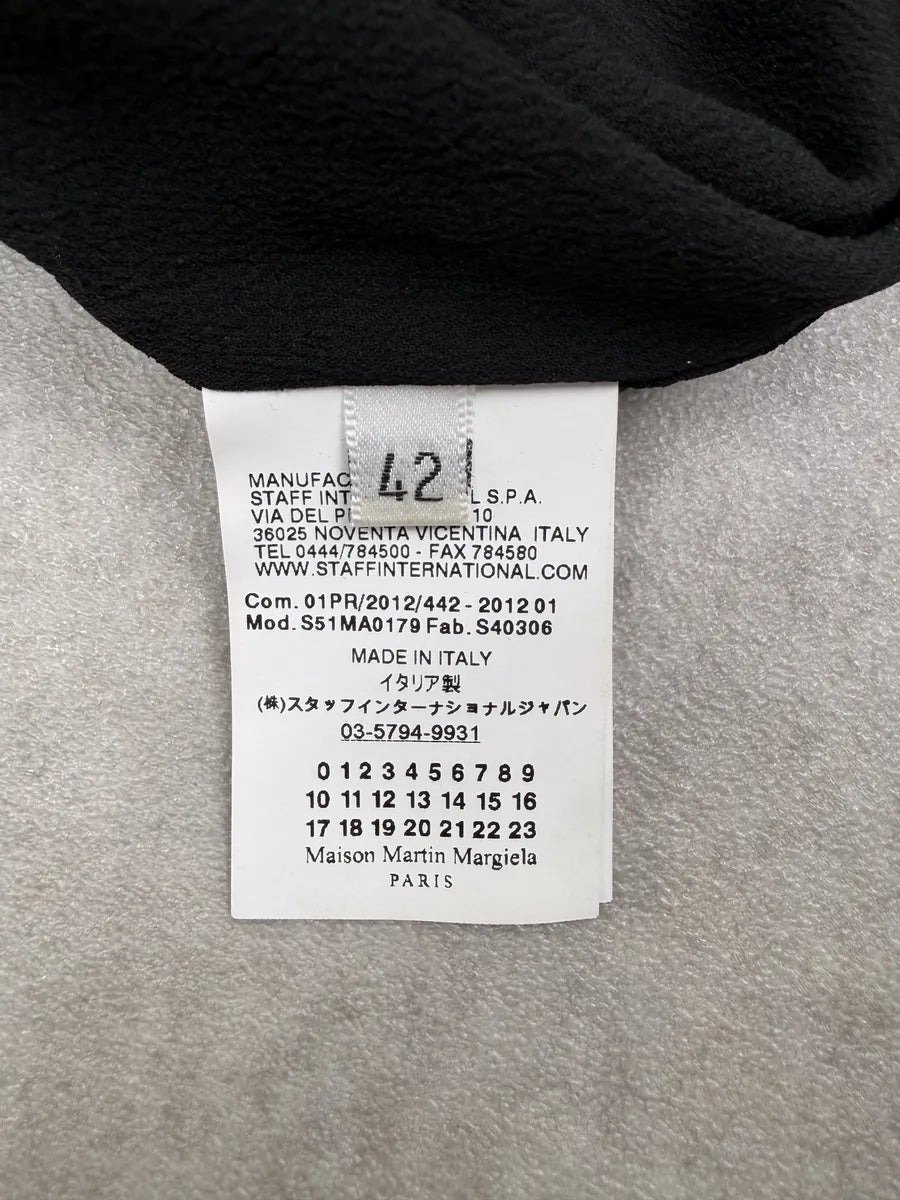 SS2012 Maison Margiela Navy Wool Knee-Length Skirt GpOKEyj 8