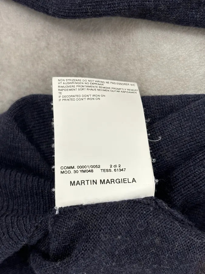 AW2005 Maison Martin Margiela Navy Wool Sweater Turtleneck bekuftB 10