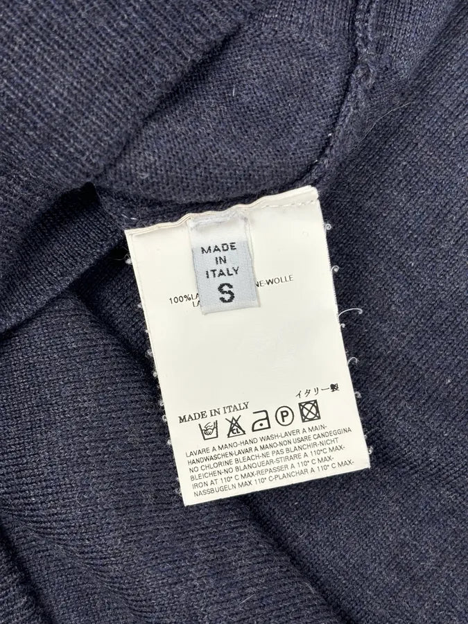 AW2005 Maison Martin Margiela Navy Wool Sweater Turtleneck bekuftB 8