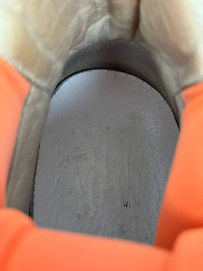 Maison Margiela Orange & Grey High Leather Sneakers toEAoAn 10