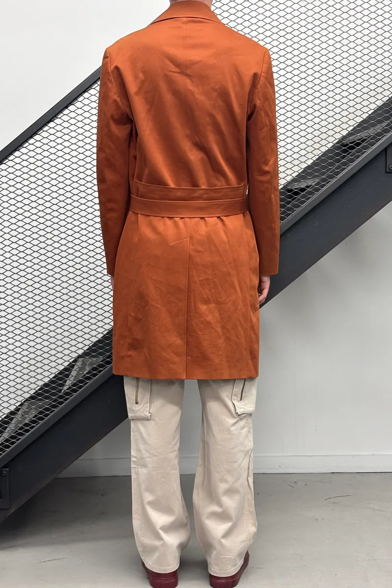 AW2013 Maison Margiela Orange Belted Trench Coat TbgxfYW 2