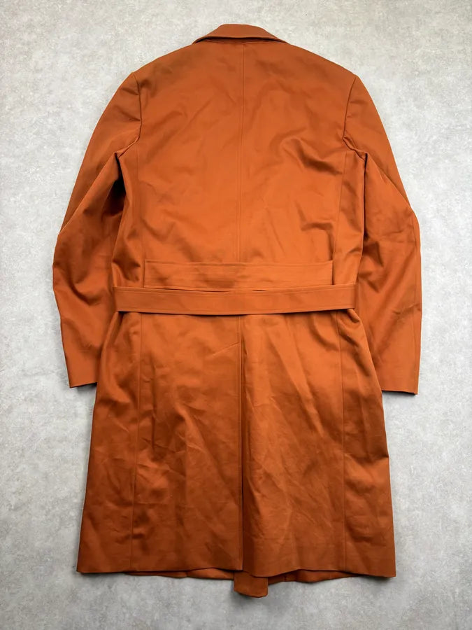 AW2013 Maison Margiela Orange Belted Trench Coat TbgxfYW 4