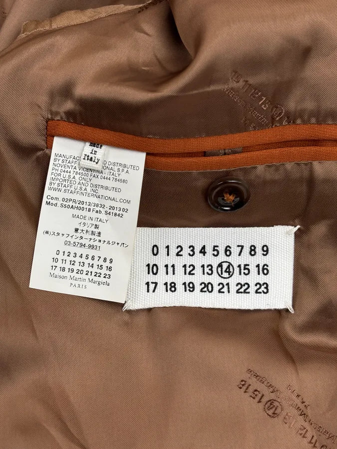 AW2013 Maison Margiela Orange Belted Trench Coat TbgxfYW 13