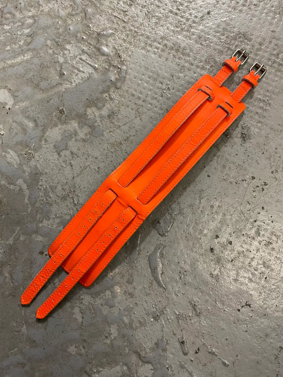 Maison Margiela Orange Leather Armband tpfnHYN 0