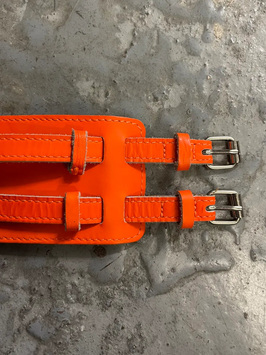 Maison Margiela Orange Leather Armband tpfnHYN 4